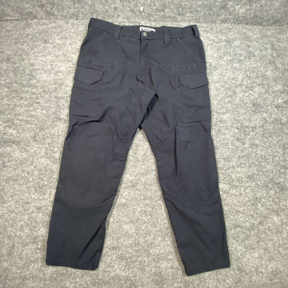 First Tactical Mens Black Ripstop Cargo Pants 38x30 Workwear Utility FTTAG-230